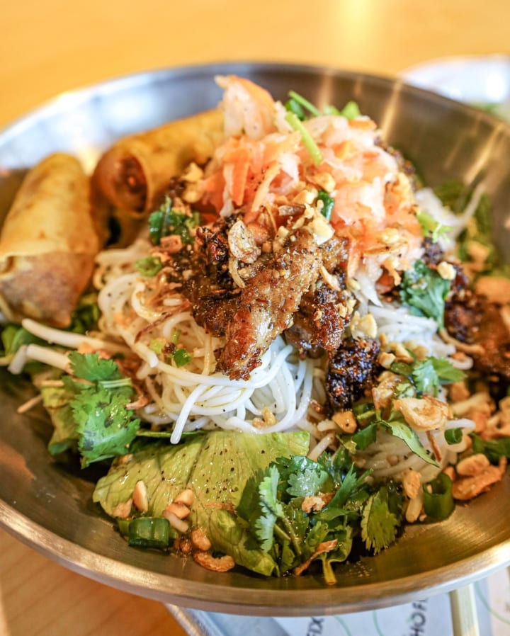 Honey Lemongrass Pork Vermicelli Bowl.